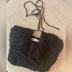 Zara party crop top